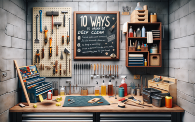 10 maneras de organizar una limpieza profunda en tu taller