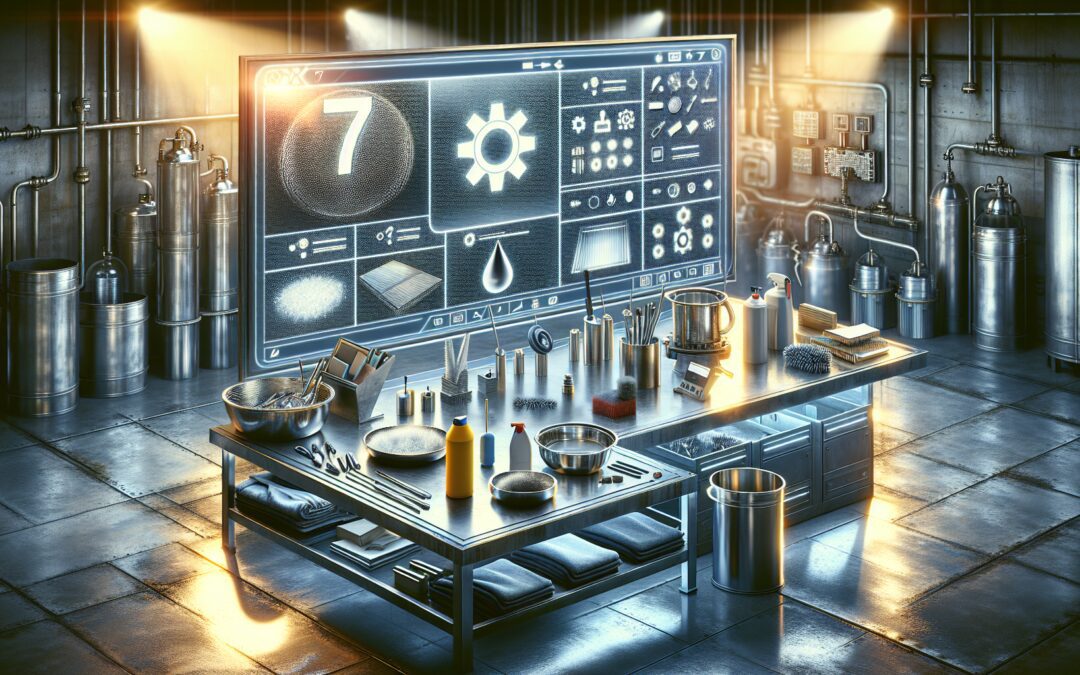 7 maneras de realizar una limpieza rápida de superficies en talleres de metalurgia