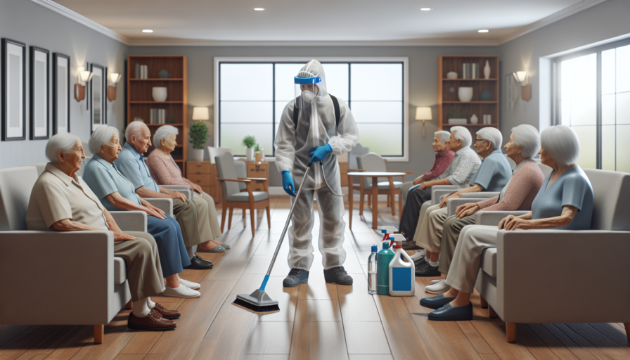 Cómo desinfectar correctamente habitaciones y áreas comunes en residencias de ancianos