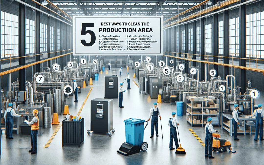 Las 5 mejores maneras de limpiar el área de producción en una nave industrial