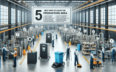 Las 5 mejores maneras de limpiar el área de producción en una nave industrial