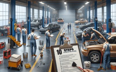 10 pasos para una limpieza eficiente en talleres automotrices