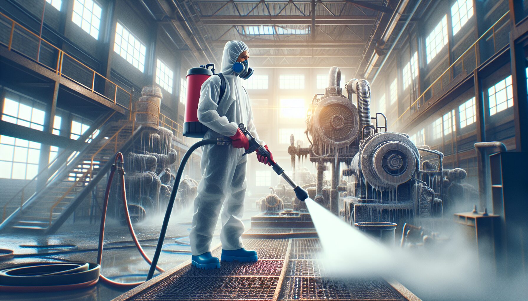 Beneficios de la limpieza con hielo seco en espacios industriales