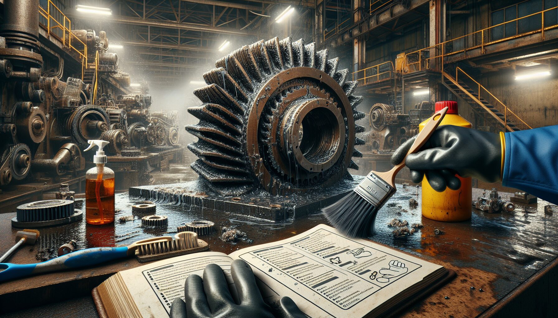 Cómo realizar una limpieza eficaz en talleres de maquinaria pesada en 7 pasos