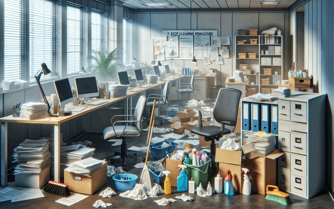 Cómo realizar una limpieza profunda en oficinas afectadas por el Síndrome de Diógenes en 7 pasos