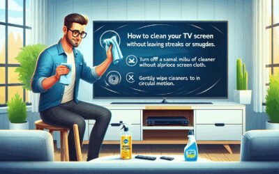 Cómo Limpiar la Pantalla de tu TV Sin Dejar Rayas o Manchas