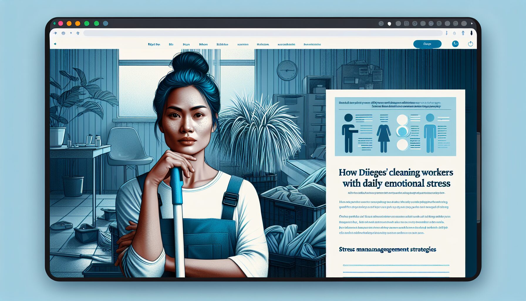Cómo los trabajadores de limpieza de Diógenes lidian con el desgaste emocional a diario