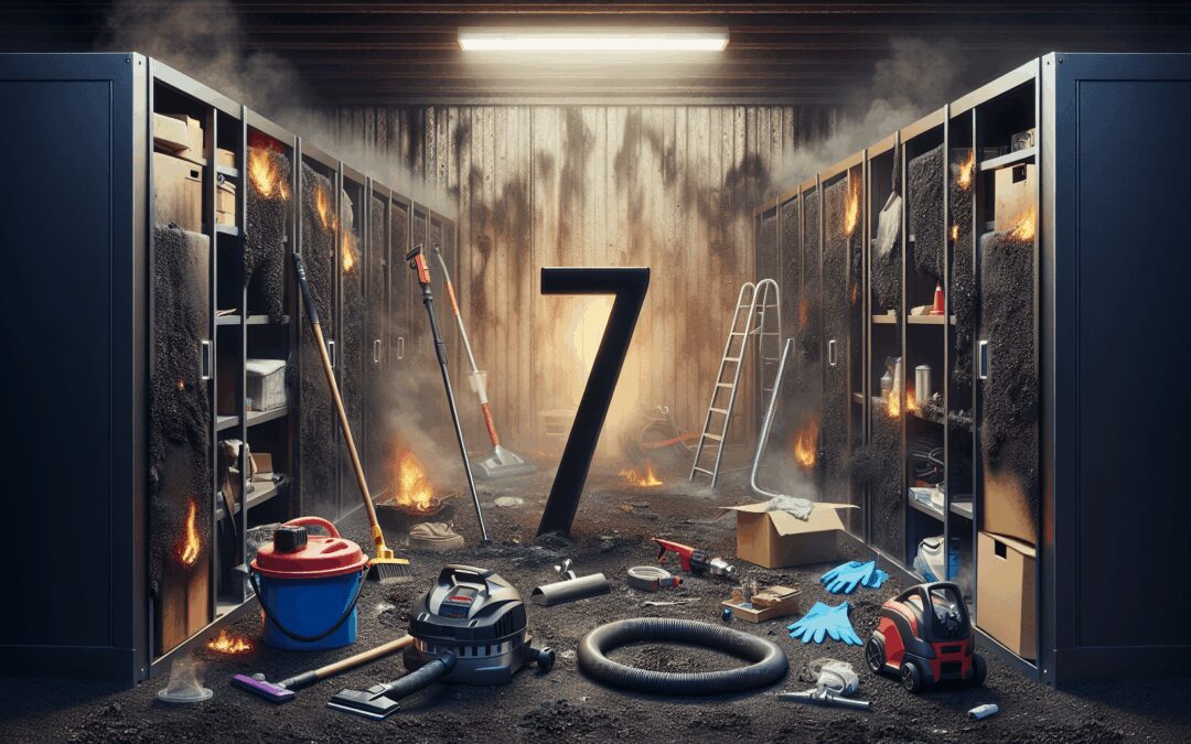 7 pasos para la limpieza profunda en áreas de almacenamiento tras un incendio