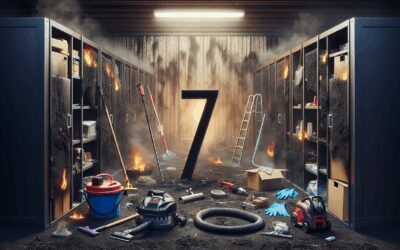 7 pasos para la limpieza profunda en áreas de almacenamiento tras un incendio