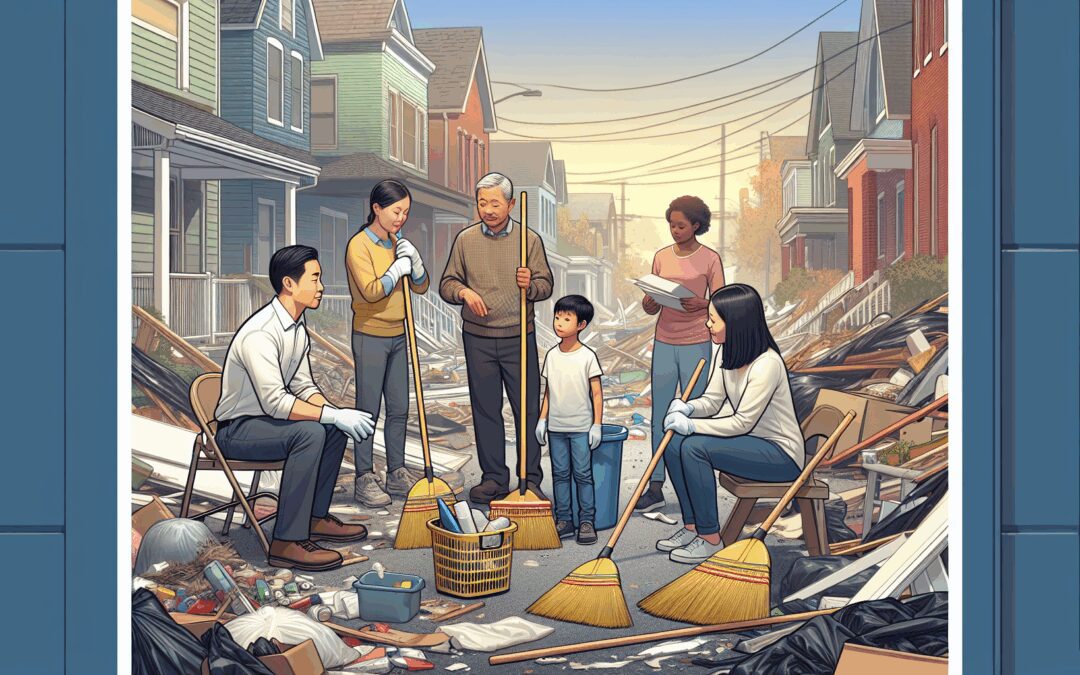 7 pasos para que los vecinos sean comprensivos y colaborativos durante una limpieza traumática