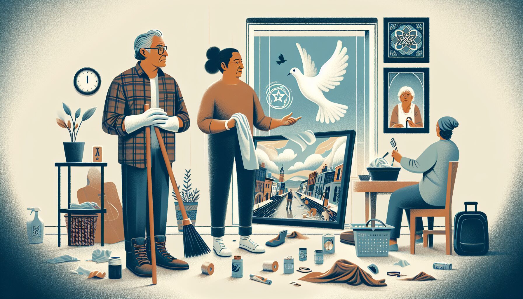 Cómo los familiares pueden encontrar paz emocional durante una limpieza traumática