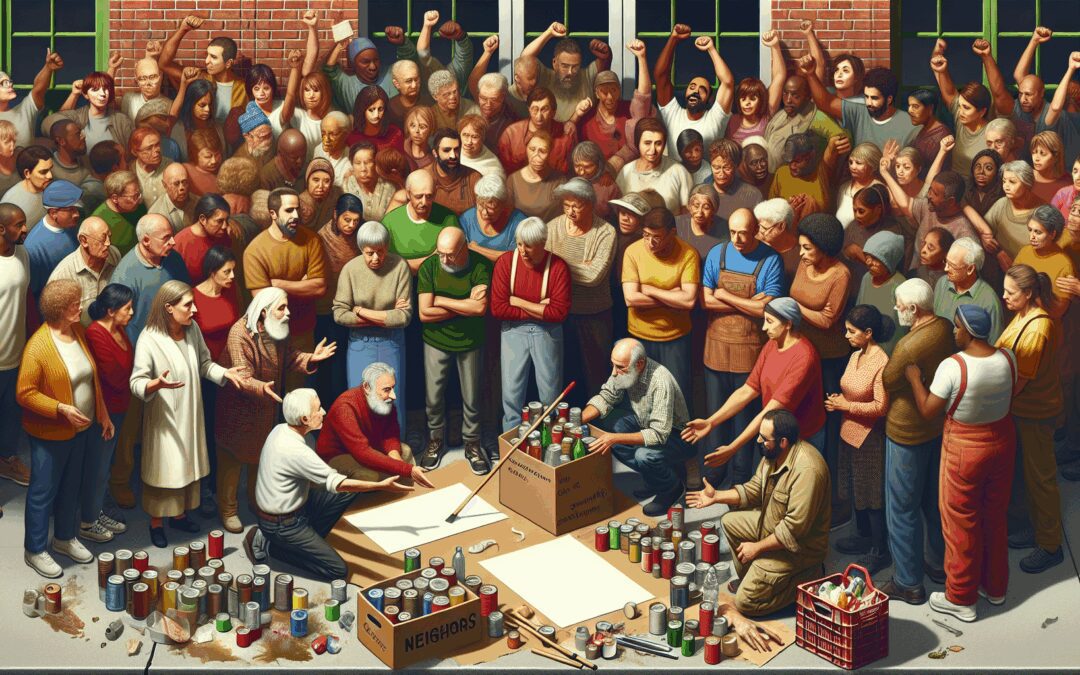 Cómo los vecinos pueden manejar el estrés comunitario durante una limpieza traumática