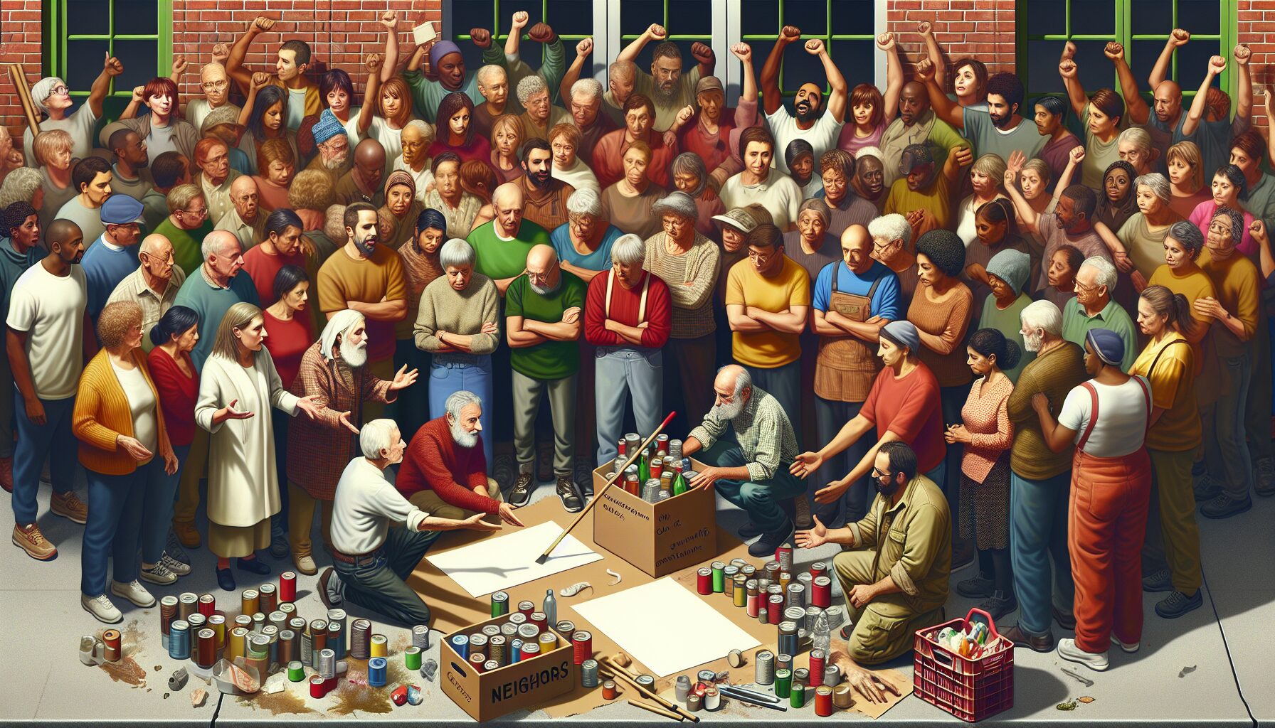 Cómo los vecinos pueden manejar el estrés comunitario durante una limpieza traumática